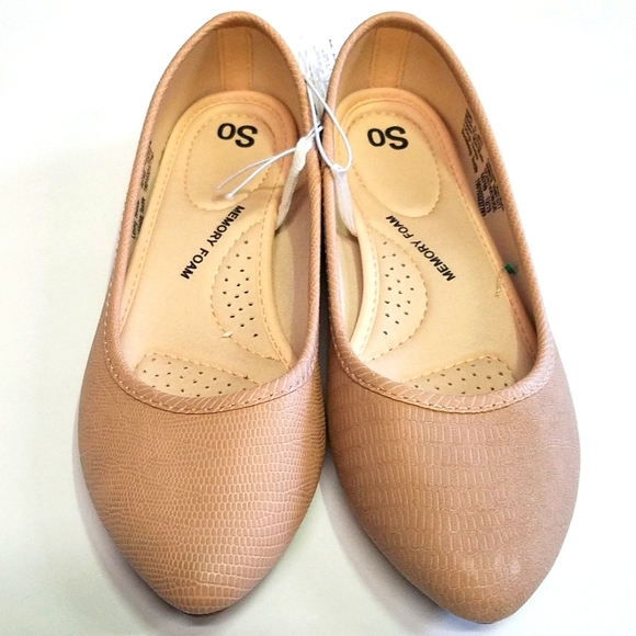 New SO brand, flat shoes memory foam insoles